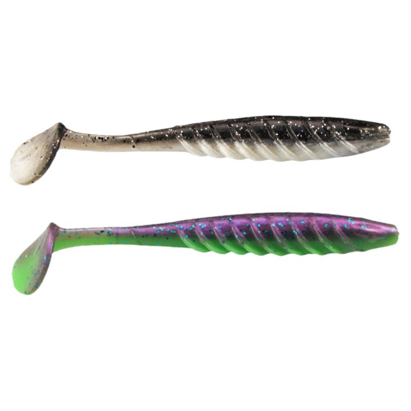 ESFISHING路亚软饵T尾Ripple Shad125mm6条9克反螺纹扰流假饵鲈鱼