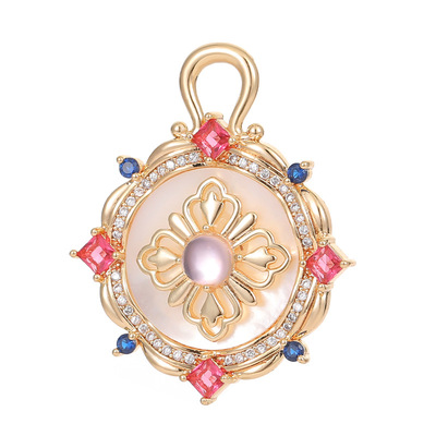 利梵925纯银西太后土星锆石OT扣手链项链连接扣饰品DIY配饰