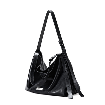 LIVEBOX真皮托特斜挎包男黑色