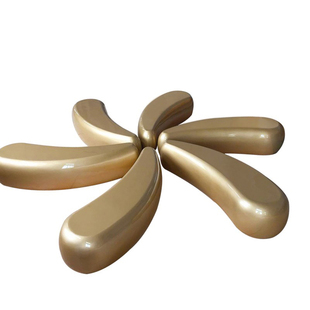 玻璃钢座椅商场休闲椅鹅卵石坐凳商业美陈字母椅子户外广场休息椅