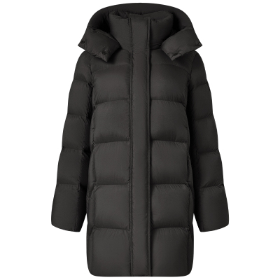 坦博尔休闲连帽中长款加厚羽绒服