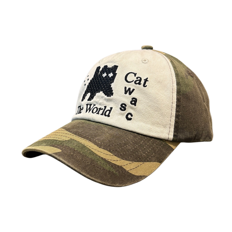 美式复古猫咪刺绣四季防晒棒球帽
