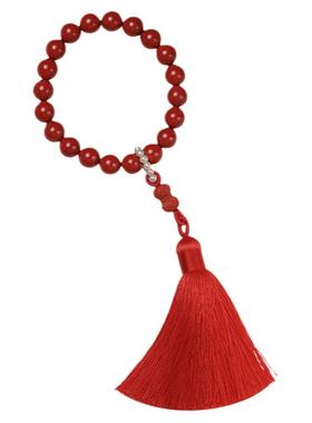 大辰珠宝朱砂红砂手持十八子手串复古宫廷念珠本命年手链女款礼物