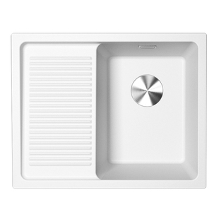 意大利意狄讴阳台洗衣池石英石水池洗衣槽户外庭院洗手台白色8154