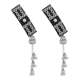 民族风银色流苏发夹女易梦玲同款草原蒙古族旅游侧边夹前额刘海夹