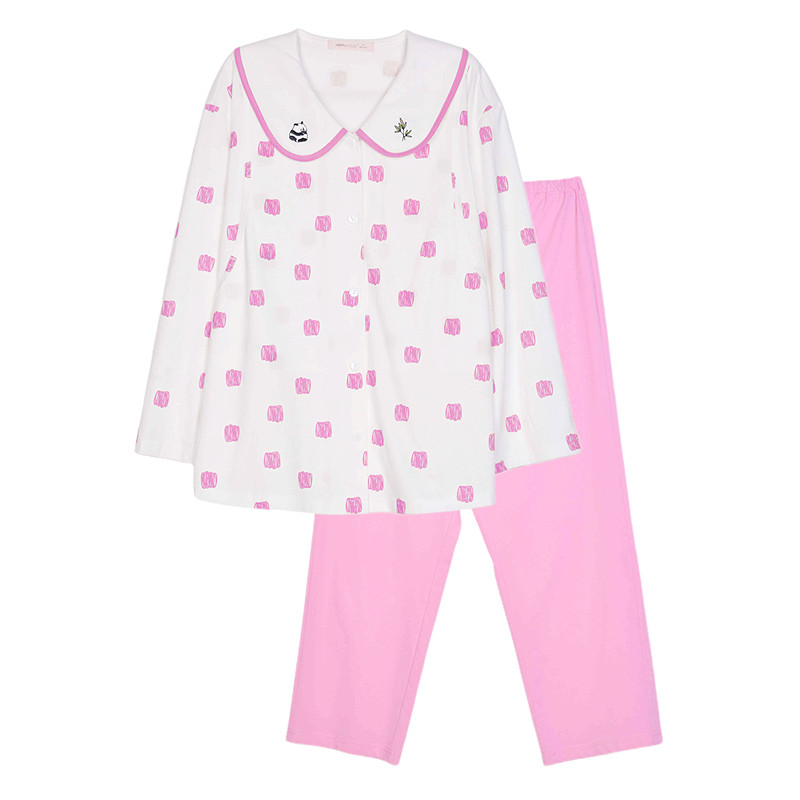 快乐屋全棉月子服春夏2026新款家居服套装哺乳衣孕妇睡衣针织喂奶