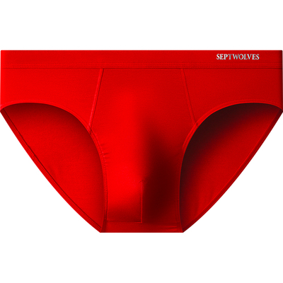 七匹狼本命年男士内裤红色三角裤