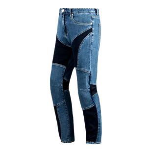 摩多狼四季网眼透气骑行裤防摔护具牛仔裤休闲机车骑士装备工装裤