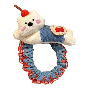 儿童可爱小狗蝴蝶结大肠发圈秋冬不伤发扎头发皮筋高弹力耐用头绳