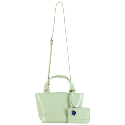 DirtySix原创牛皮亮面菜篮子包