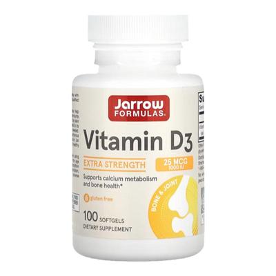 Jarrow杰诺维生素D3牙齿骨骼健康补钙关节牙齿膳食补剂支持钙代谢