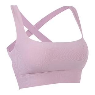 运动内衣女防震露背普拉提瑜伽服套装文胸粉色绝美带胸垫健身背心