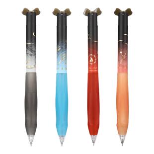 金米利哪吒盘动笔中性笔高颜值敖丙武器周边CS双珠速干转盘解压刷题考试用办公签字笔黑渐变学生正姿专用黑笔