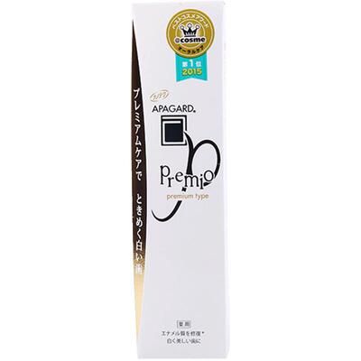 日本APAGARD premio牙齿亮白清新改善口气牙膏105g