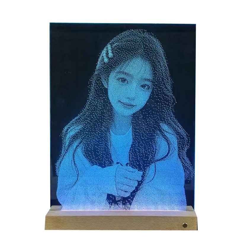 锤子玻璃画定制生日礼物送女友