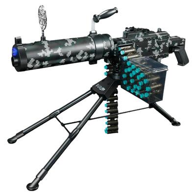 马克沁重机枪抛壳软弹枪2024爆款儿童玩具枪连发加特林男孩M249枪