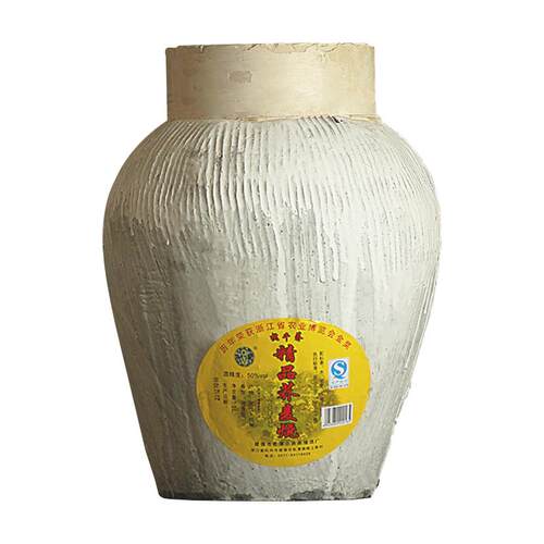 杭州特产三年陈50度高度荞麦烧坛装白酒纯粮食酒泡酒专用酒5L精品