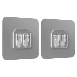 强力粘钩挂钩鞋架壁挂置物架无痕贴贴片配件免打孔安装浴室钩塑料