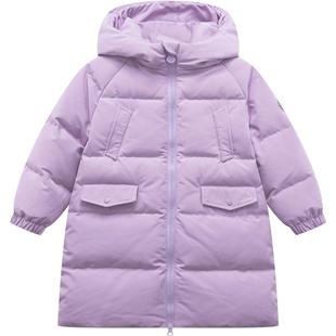 笛莎女童羽绒服2025年冬季新款中大童儿童中长款加厚外套迪莎官方