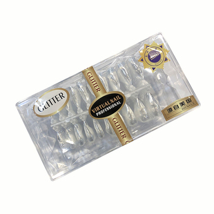 《AIMEILI美甲》格丽特美甲店全贴甲片无痕长水滴型格力特自然色