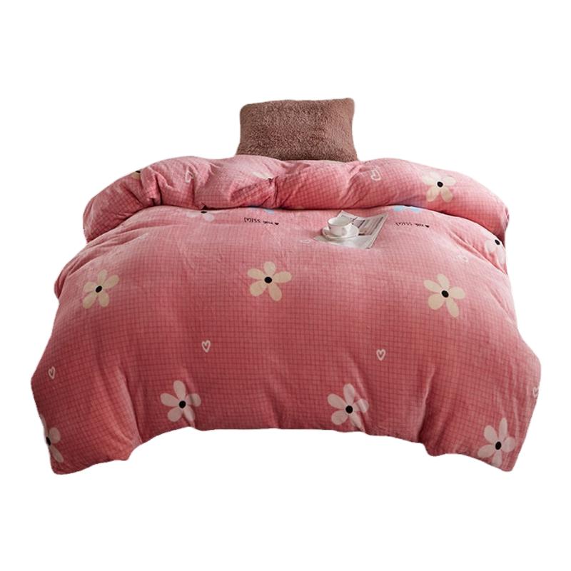 毛绒绒珊瑚绒保暖舒服被套不掉毛