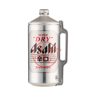 日本原装进口Asahi朝日超爽生2L桶装精酿生啤扎啤酒5度单桶特价邮