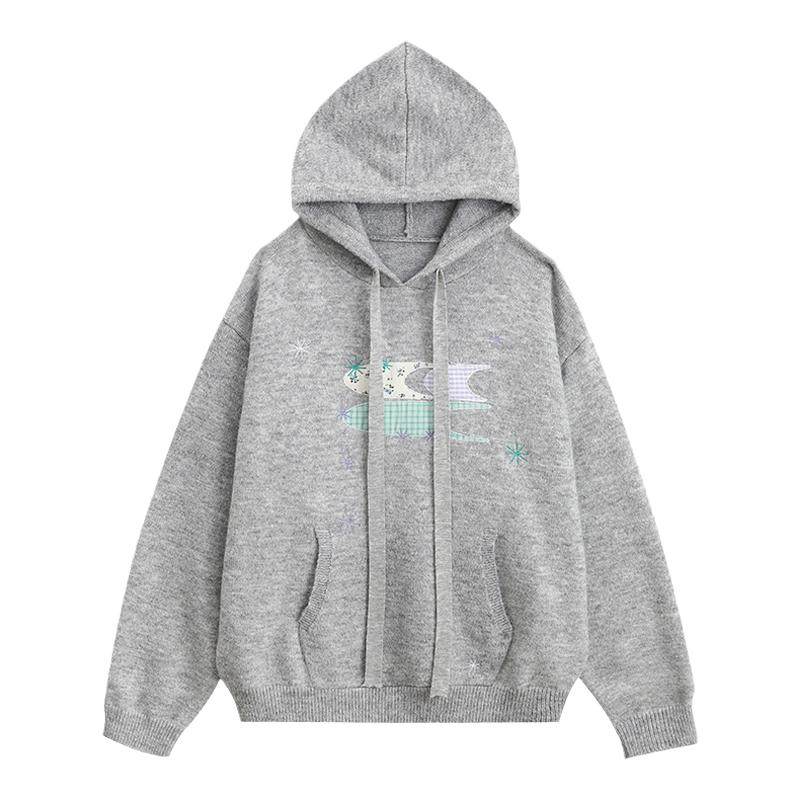 CryingCenter 拼布星星3c连帽毛衣 哭喊中心