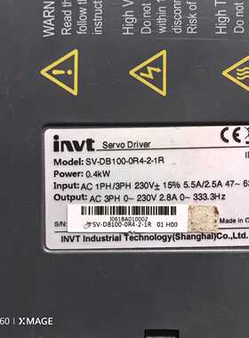 议价Invity Drive Sv-Db100-0R4-2-1R 0.4K适用