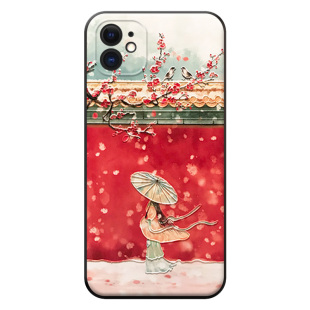 适用苹果17promax立体浮雕16pro手机壳15pro故宫14古风13文创全包iPhone女xsmax中国风8plus软12硅胶air防摔6