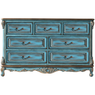 桦木欧式复古斗柜包邮