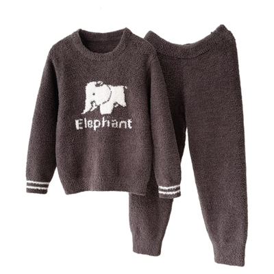 gelatobaby半边绒儿童睡衣套装