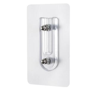 无痕螺丝贴家用免打孔强力自粘挂钩可调节相框固定器双螺丝粘胶贴