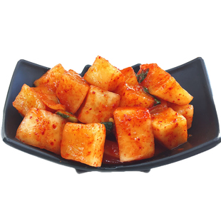 韩国泡菜白萝卜块咸菜韩式萝卜泡菜延边手工正宗腌制酸甜辣萝卜块