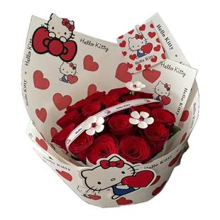 永生花HelloKitty玩偶送女友闺蜜仿真香皂花束告白情人节生日礼物