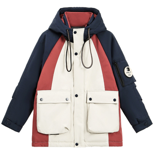 日本LIV童装 儿童羽绒服女中长款冬季2025新款加厚外套女童大童冬