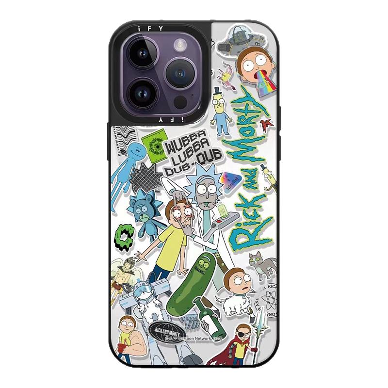 CASETiFiY联名瑞克和莫蒂苹果17Pro适用iPhone16Promax磁吸15plus镜面手机壳12潮壳13防摔14创意华强北平替女