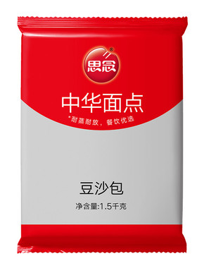 思念豆沙包1.5kg松软可口