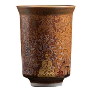 敦煌文创夜光主人杯陶瓷创意茶杯礼盒博物馆男生生日礼物纪念品