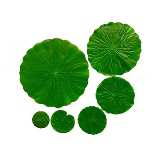 仿真荷叶乌龟躲避晒台鱼缸装饰造景绿植水草水池漂浮摆件睡莲