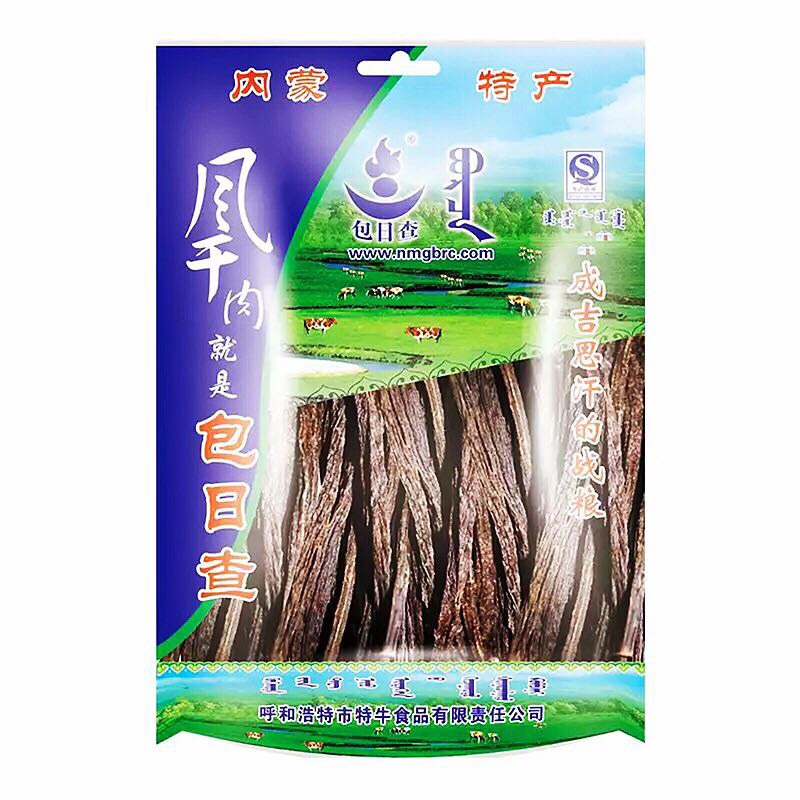 包日查超干风干牛肉干内蒙特产