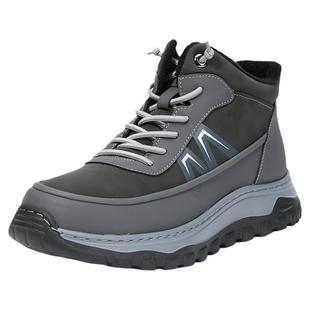 老美华2025冬季男鞋加绒加厚保暖棉鞋防滑健步鞋中老年运动鞋