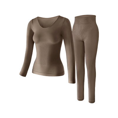 美宅蓄热修身保暖套装女2025新款