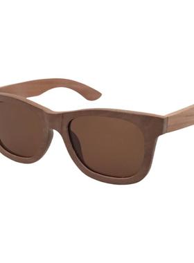 紫金光实木框太阳镜 防紫外线实木制遮阳镜墨镜