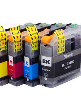 MAG适用兄弟LC123BK墨盒DCP-J6520dw J4110dw墨盒J132W J152W J552DW J752DW J172W打印机油墨MFC-4410dw墨水