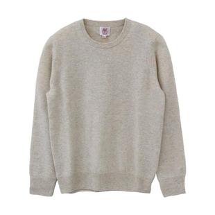 鹿王100%羊绒衫女士圆领平针保暖纯色简约套头打底衫秋冬季新款