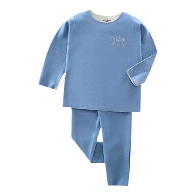 儿童德绒保暖内衣冬男童女童秋衣秋裤婴儿中大童保暖宝宝套装加绒