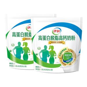 伊利高蛋白高钙脱脂奶粉低脂牛奶