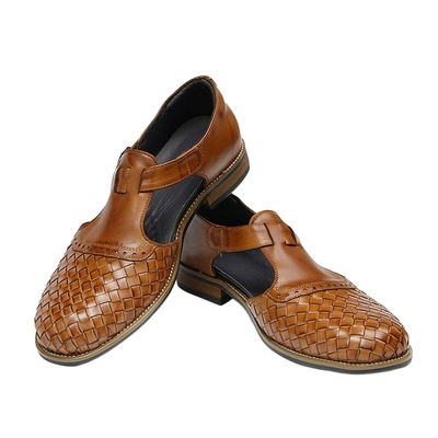 阿斯顿名爵男士手工编织沙滩鞋