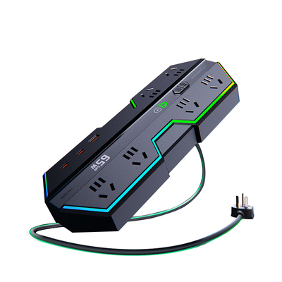 利特舜电竞插排65W氮化镓快充