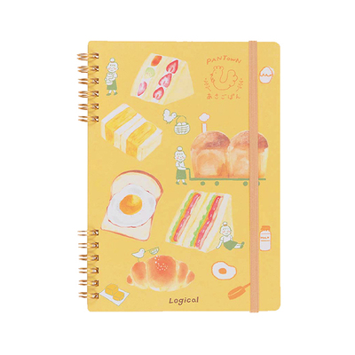 nakabayashi仲林 日本笔记本线圈本古川纸工螺旋本初中生高颜值记事本男生女生文具b6便携不咯手加厚网格日记